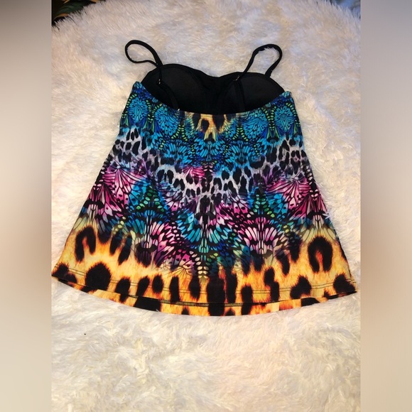 Colorful Butterfly print tankini - Picture 11 of 15